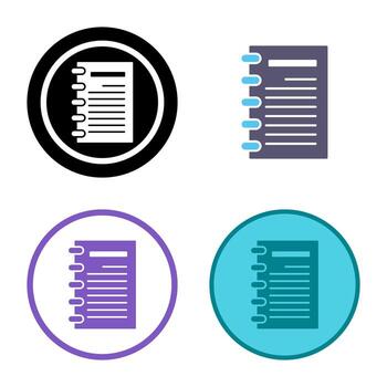 Notepad Vector Icon