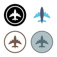 icono de vector de avión