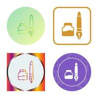 Ink and Pen Vector Icon