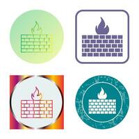 icono de vector de firewall