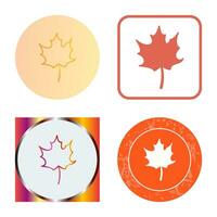 Autumn Leaf Vector Icon