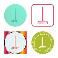 Fork picking Leaves Vector Icon