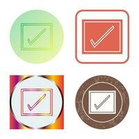 Checkbox Vector Icon