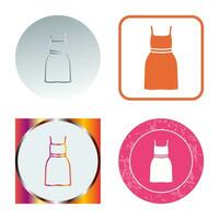 Cocktail Dress Vector Icon