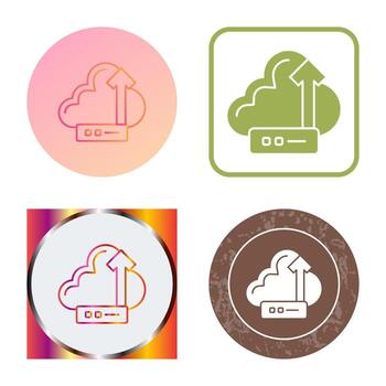icono de vector de nube
