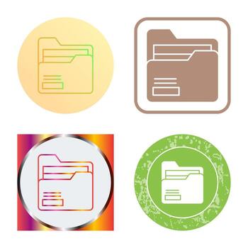 icono de vector de carpeta