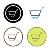 Unique Empty Cart Vector Icon