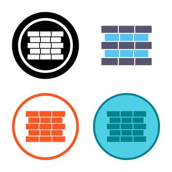 Unique Bricks Vector Icon