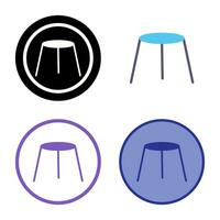 Unique Stool Vector Icon