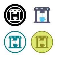 Unique Coffee Machine Vector Icon