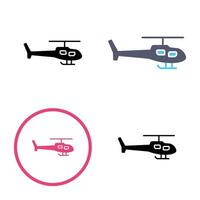 icono de vector de helicóptero