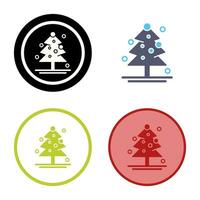 icono de vector de árbol de navidad