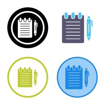 Notepad Vector Icon