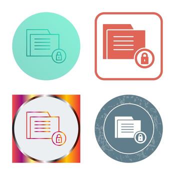 icono de vector de seguridad de datos