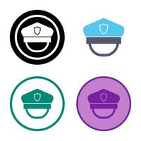 Police Hat Vector Icon