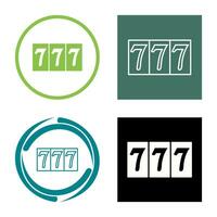 Triple Sevens Vector Icon