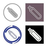 Unique USB Drive Vector Icon