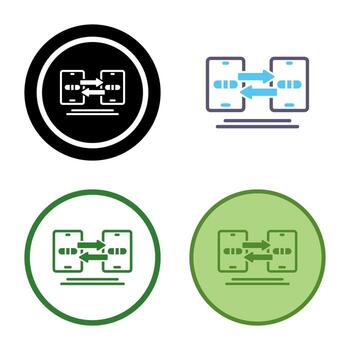 Data Synchronization Vector Icon