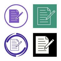 Unique Edit Document Vector Icon
