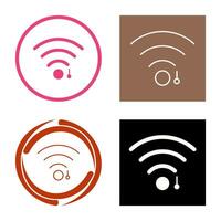 icono de vector de signo wifi único