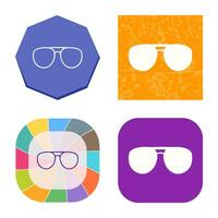 icono de vector de gafas únicas