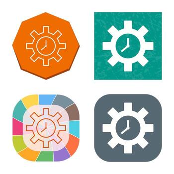 Unique Time Optimization Vector Icon