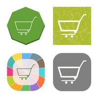 Unique Empty Cart Vector Icon