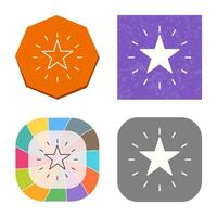 Unique Star Vector Icon