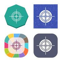 Unique Target Vector Icon