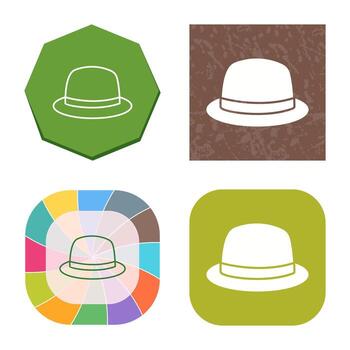 icono de vector de sombrero