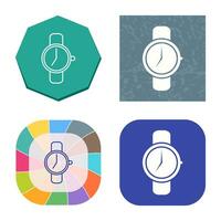 reloj, vector, icono vector