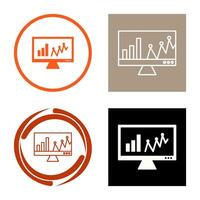 Online Stats Vector Icon