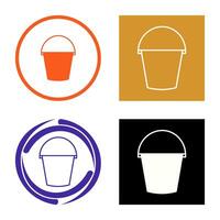 Water Bucket Vector Icon