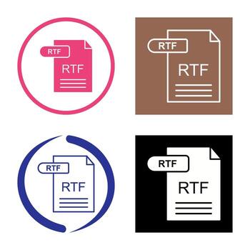 RTF Vector Icon