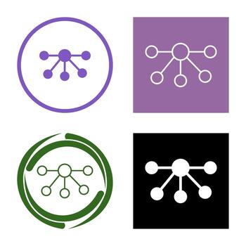 icono de vector de nodos