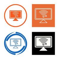 Disconnected Network Vector Icon