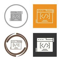 Web Coding Vector Icon