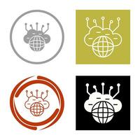 Computing Cloud Vector Icon