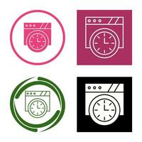 Wall Clock Vector Icon