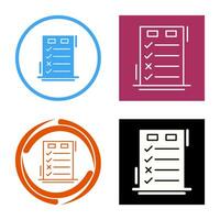 Today to Done CheckList Vector Icon