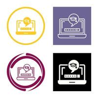 Digital Learning Vector Icon