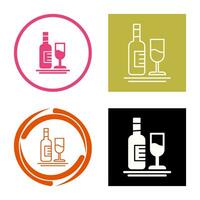 White Wine Vector Icon