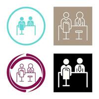 Employee Interview Vector Icon