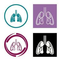 icono de vector de pulmones