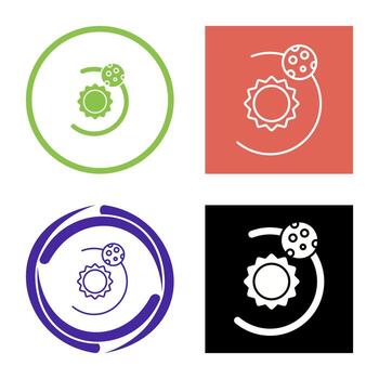 icono de vector de órbita