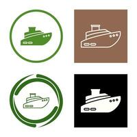 icono de vector de barco