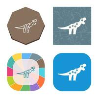 icono de vector de dinosaurio