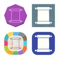 Scroll of Paper Vector Icon