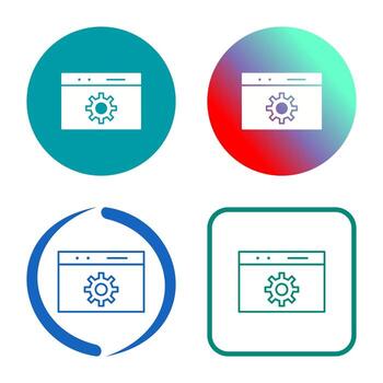 icono de vector de optimización web único