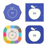 icono de vector de manzanas